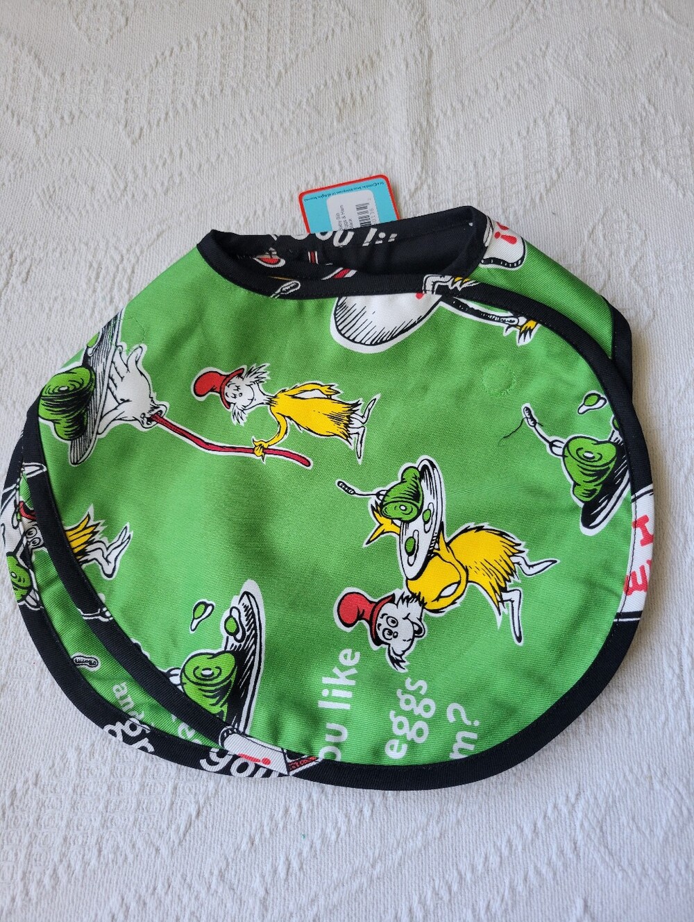Kids Bib - Green Dr. Seuss Inspired Print